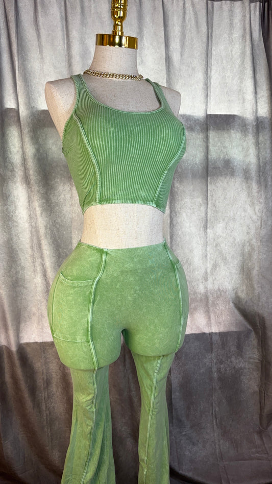 Pilates set -Lime green