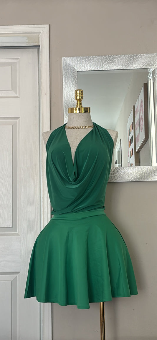 Tennis skirt set | Green